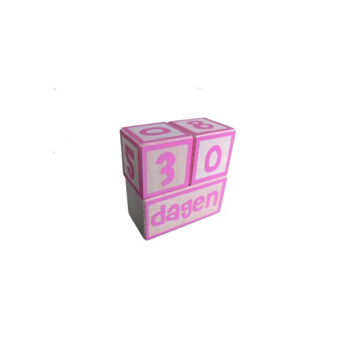 Aftelkalender hout