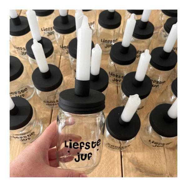kaarsje juf, cadeautje juf
