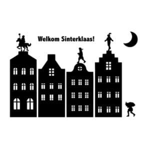 raamsticker sinterklaas