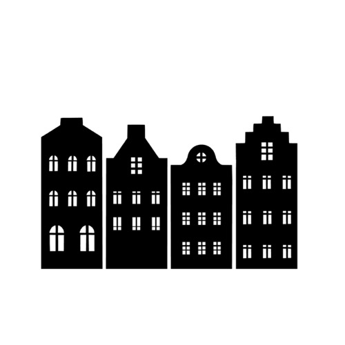 raamsticker-huisjes