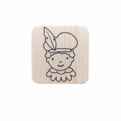 houten blok zwarte piet