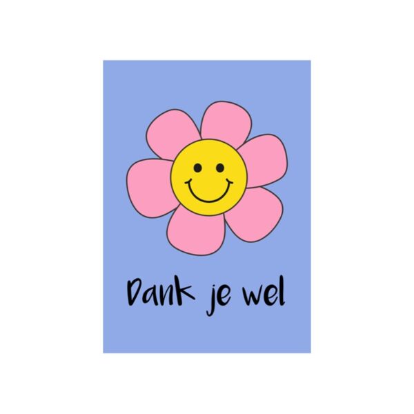 kaart dank je wel, ansichtkaart, wenskaart