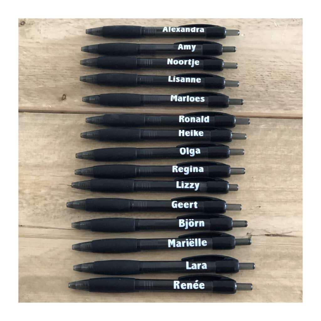 pen met naam, gepersonaliseerde pen