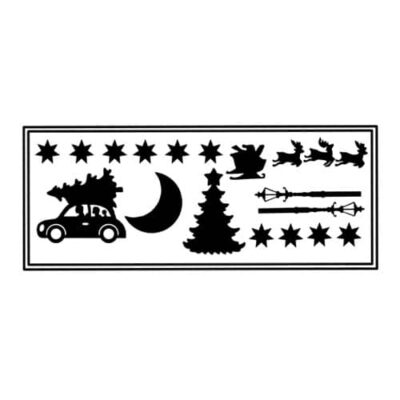 Raamsticker kerst, raamsticker kerstmis