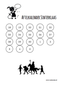 aftelkalender sinterklaas