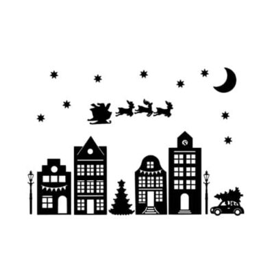 Raamsticker Kerst