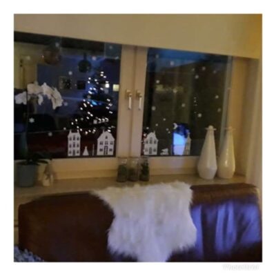 Raamsticker kerst herbruikbaar