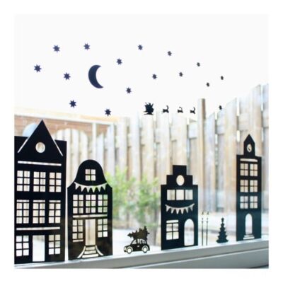 Raamsticker kerstmis, raamsticker kerst