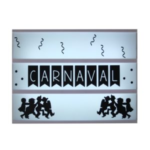 Lightbox symbolen carnaval