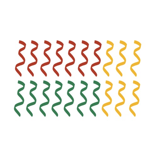 Raamsticker carnaval serpentine