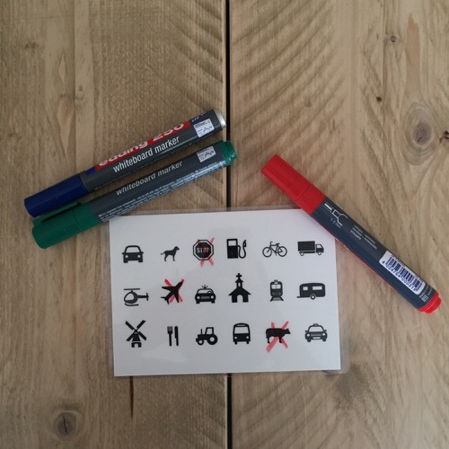 Autobingo, spelletje voor op de achterbank