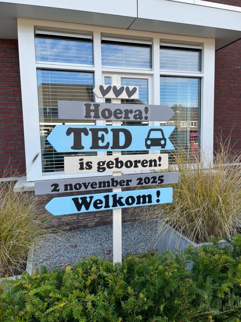 geboortebord, bord geboorte