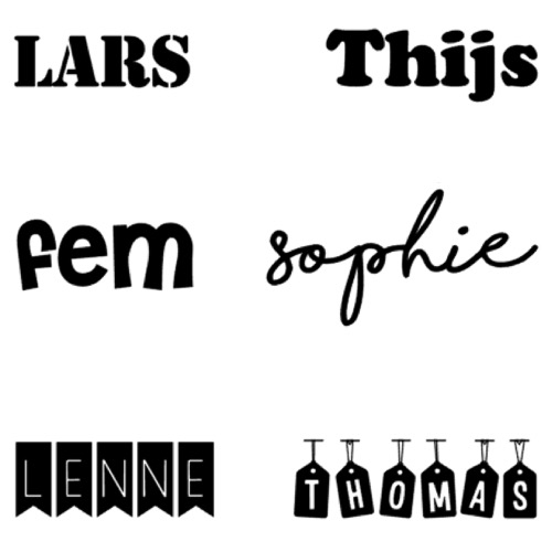 Naamstickers