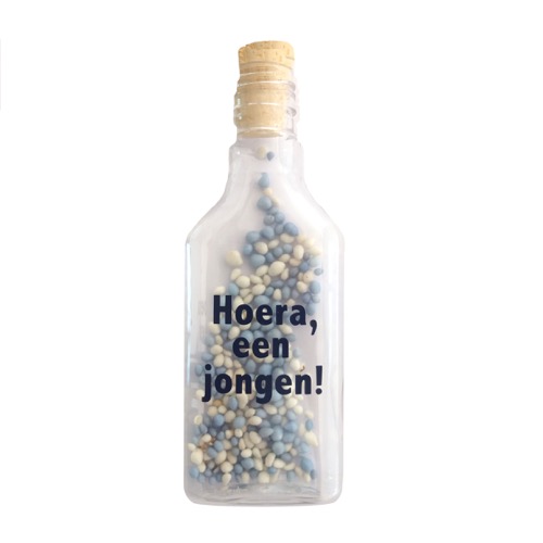 Flessenpost geboorte jongen