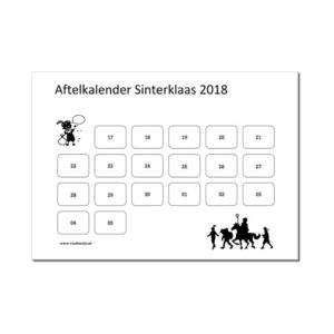 Aftelkalender sinterklaas 2018