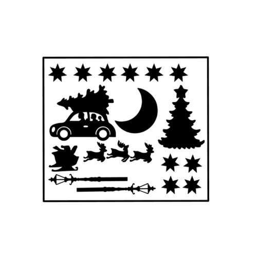 Raamsticker kerst aanvulling