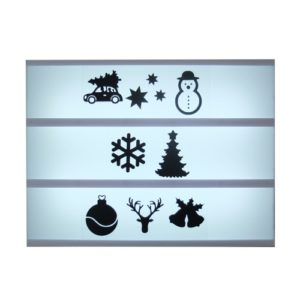 Symbolen Lightbox kerst