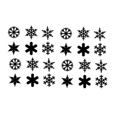 raamsticker sneeuwvlokken