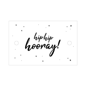 Cadeaukaartje Hip hip hooray