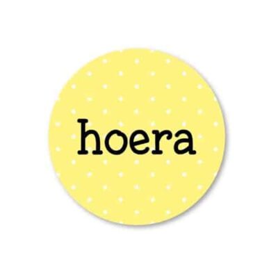 Sticker Hoera