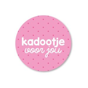 Sticker Kadootje voor jou