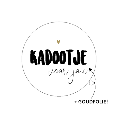 Sticker Kadootje voor jou