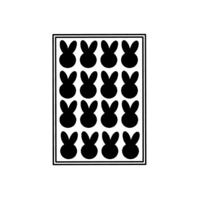 Stickers Pasen, stickers haasjes, paasdecoratie
