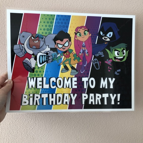 Welkomstbord Teen Titans Go!