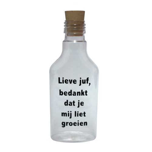 Flessenpost Lieve juf, bedankt dat je mij liet groeien