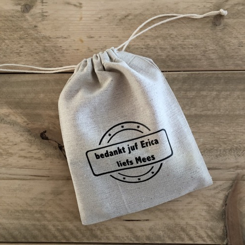 Cadeauzakje bedankt juffen
