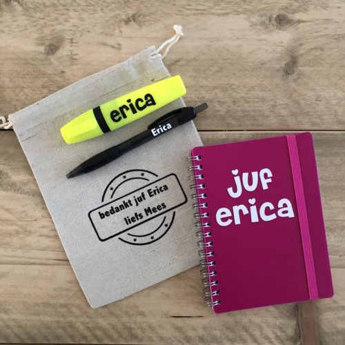 Cadeauzakje juf
