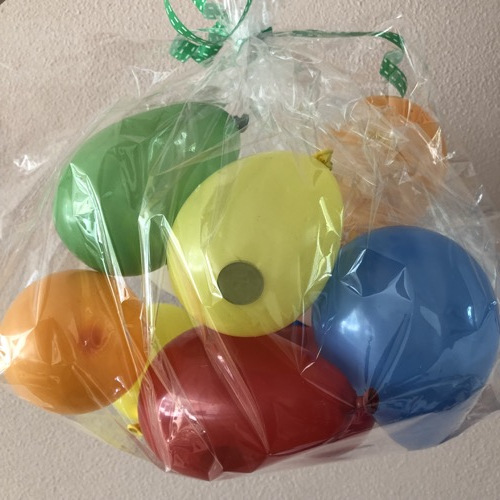 Geld geven ballonnen