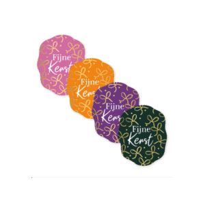 cadeausticker kerst, kerstcadeautje inpakken
