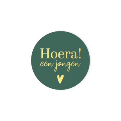 sticker geboorte, cadeausticker geboorte