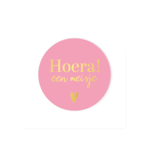 sticker geboorte, cadeausticker geboorte