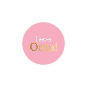 cadeausticker oma, cadeautje oma