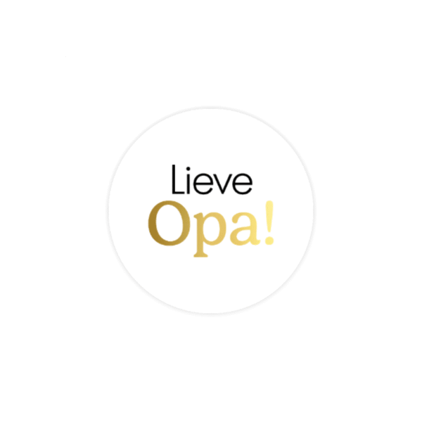 cadeautje opa, cadeausticker opa