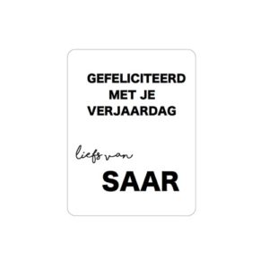 Sticker kinderfeestje