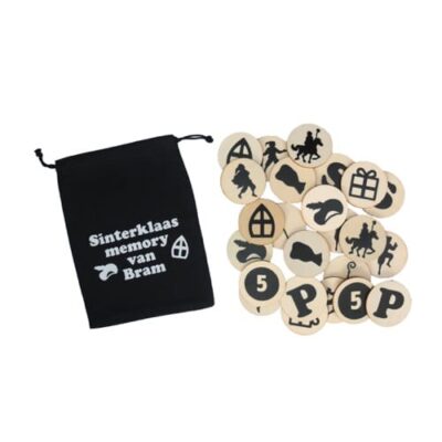 Houten memory Sinterklaas, memoryspel hout, memory Sinterklaas