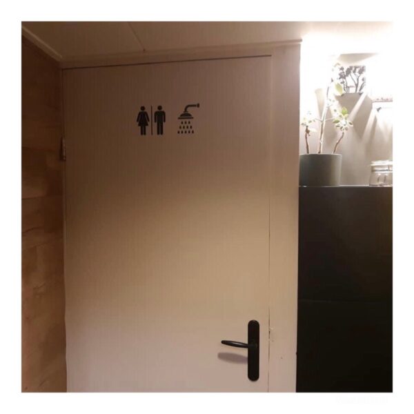 muursticker badkamer, muursticker wc
