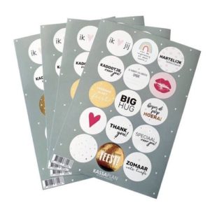 stickers cadeautje inpakken