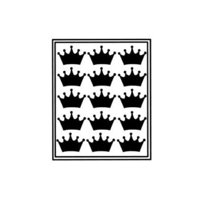 sticker traktatie kroon, traktatiesticker kroon