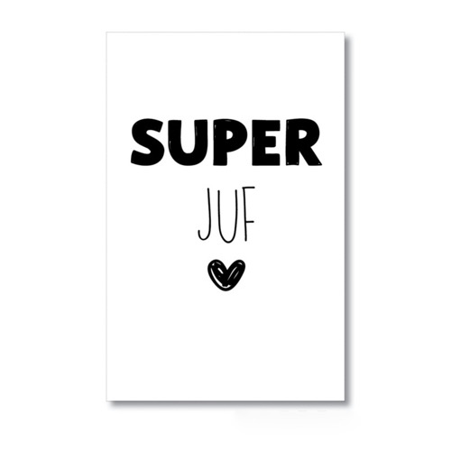 Minikaartje Super juf