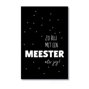 cadeaukaartje meester