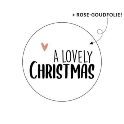 cadeausticker kerst, kerstcadeautje inpakken