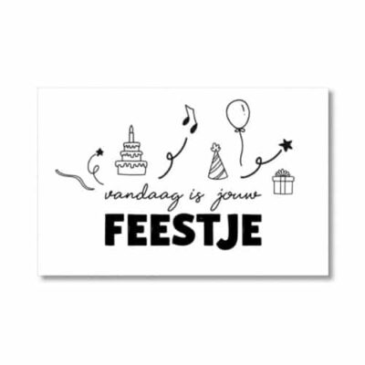 minikaartje verjaardag