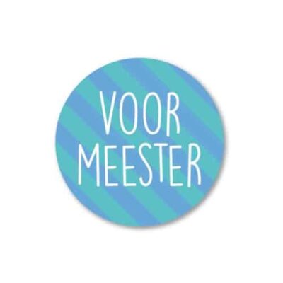 sticker meester