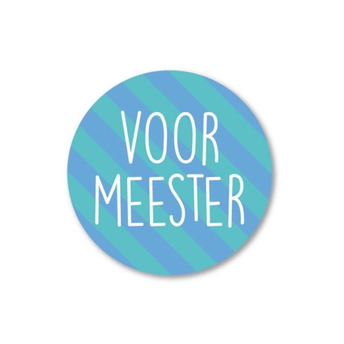 Sticker Voor meester