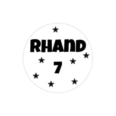 Traktatiesticker met naam en leeftijd, gepersonaliseerde traktatiesticker