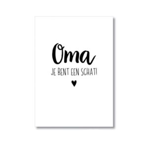 cadeautje oma, kaart oma, wenskaart oma, ansichtkaart oma